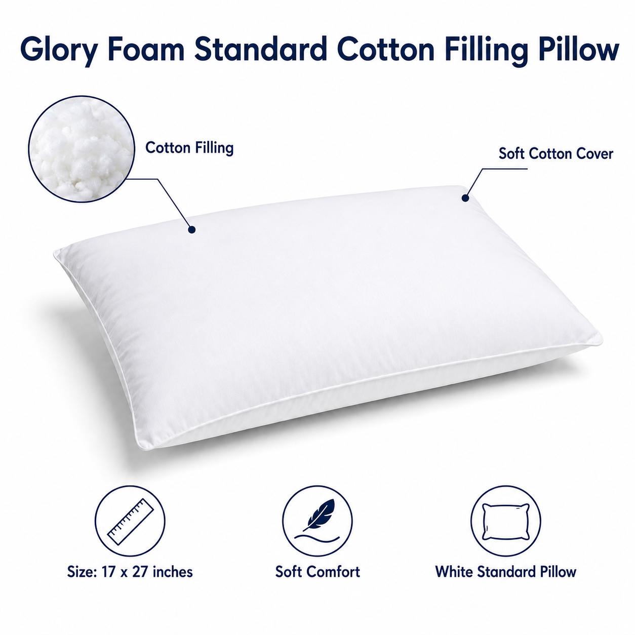 Glory Foam - Cotton Filling Pillow